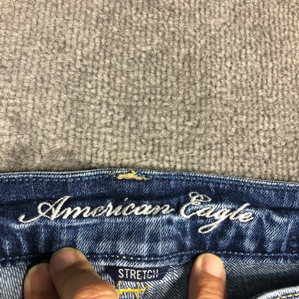 American Eagle Outfitters Shorts Womens 4 Stretch Distressed Denim Cuffed